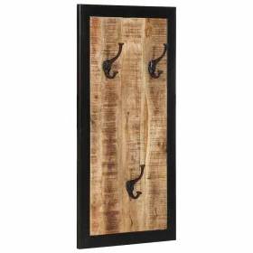 Perchero madera maciza de mango rugosa 40x2x80 cm by , Hat and coat racks - Ref: Foro24-4015939, Price: 57,15 €, Discount: %