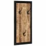 Perchero madera maciza de mango rugosa 40x2x80 cm by , Hat and coat racks - Ref: Foro24-4015939, Price: 57,11 €, Discount: %