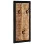 Perchero madera maciza de mango rugosa 40x2x80 cm by , Hat and coat racks - Ref: Foro24-4015939, Price: 57,11 €, Discount: %