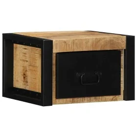 Mesitas de noche 2 piezas 40x35x25cm madera maciza rugosa mango by , Nightstands - Ref: Foro24-4015947, Price: 126,70 €, Disc...