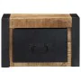 Mesitas de noche 2 piezas 40x35x25cm madera maciza rugosa mango de , Mesitas de noche - Ref: Foro24-4015947, Precio: 127,03 €...