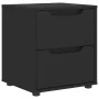 Mesilla de noche VISNES negra 45x40x50 cm madera de ingeniería by , Nightstands - Ref: Foro24-4108281, Price: 74,56 €, Discou...