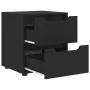 Mesilla de noche VISNES negra 45x40x50 cm madera de ingeniería by , Nightstands - Ref: Foro24-4108281, Price: 74,56 €, Discou...