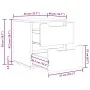 Mesilla de noche VISNES negra 45x40x50 cm madera de ingeniería by , Nightstands - Ref: Foro24-4108281, Price: 74,56 €, Discou...