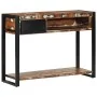 Mesa consola multicolor madera maciza reciclada 100x35x75 cm by , console tables - Ref: Foro24-4015930, Price: 160,00 €, Disc...