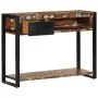 Mesa consola multicolor madera maciza reciclada 100x35x75 cm by , console tables - Ref: Foro24-4015930, Price: 160,00 €, Disc...