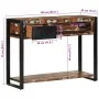 Mesa consola multicolor madera maciza reciclada 100x35x75 cm by , console tables - Ref: Foro24-4015930, Price: 160,00 €, Disc...