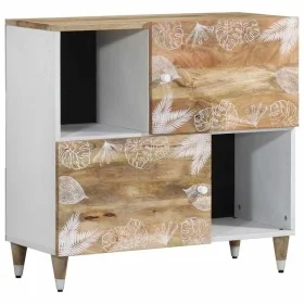 Aparador de madera maciza de mango 80x33,5x75 cm von , CD- und DVD-Speicher - Ref: Foro24-4018691, Preis: 85,38 €, Rabatt: %