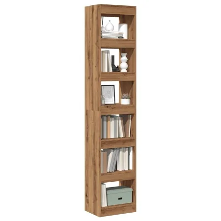 Estantería/divisor de espacios roble artisan 40x30x198 cm by , Bookcases and shelves - Ref: Foro24-856813, Price: 98,37 €, Di...