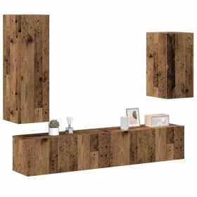 Conjunto de mueble de TV 4 piezas montado la pared madera vieja von , TV-Möbel - Ref: Foro24-3329151, Preis: 158,95 €, Rabatt: %