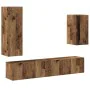 Conjunto de mueble de TV 4 piezas montado la pared madera vieja by , TV Furniture - Ref: Foro24-3329151, Price: 159,48 €, Dis...