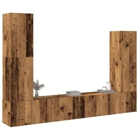 Conjunto de mueble de TV 4 piezas montado la pared madera vieja by , TV Furniture - Ref: Foro24-3329217, Price: 182,08 €, Dis...
