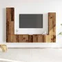 Conjunto de mueble de TV 4 piezas montado la pared madera vieja von , TV-Möbel - Ref: Foro24-3329217, Preis: 183,52 €, Rabatt: %