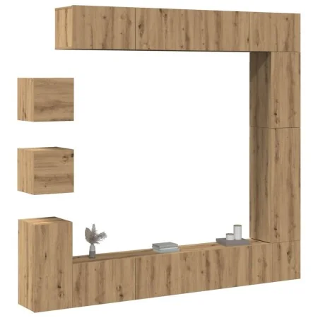 Mueble para TV de pared madera contrachapada artesanal 9 piezas von , TV-Möbel - Ref: Foro24-3329222, Preis: 368,09 €, Rabatt: %