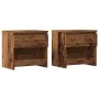 Mesitas de noche 2 uds madera contrachapada madera vieja by , Nightstands - Ref: Foro24-856407, Price: 66,45 €, Discount: %