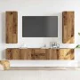 Conjunto de mueble de TV 5 piezas montado la pared madera vieja de , Muebles TV - Ref: Foro24-3329193, Precio: 180,98 €, Desc...