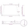Patas para mesa de comedor forma V 2 uds blanco 50x(30-31,3) cm von , Tischbeine - Ref: Foro24-4012529, Preis: 56,71 €, Rabat...