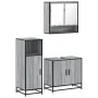 Set de muebles de baño 3 pzas madera contrachapada gris sonoma von , Badezimmermöbel - Ref: Foro24-3300978, Preis: 217,17 €, ...
