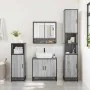Set de muebles de baño 3 pzas madera contrachapada gris sonoma von , Badezimmermöbel - Ref: Foro24-3300978, Preis: 217,17 €, ...