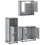 Set de muebles de baño 3 pzas madera contrachapada gris sonoma von , Badezimmermöbel - Ref: Foro24-3300978, Preis: 217,17 €, ...