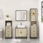 Juego de muebles de baño 4 pzas contrachapada roble sonoma von , Badezimmermöbel - Ref: Foro24-3301246, Preis: 315,13 €, Raba...