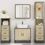 Juego de muebles de baño 4 pzas contrachapada roble sonoma von , Badezimmermöbel - Ref: Foro24-3301246, Preis: 315,13 €, Raba...