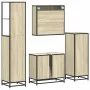 Juego de muebles de baño 4 pzas contrachapada roble sonoma von , Badezimmermöbel - Ref: Foro24-3301246, Preis: 315,13 €, Raba...