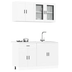 Mueble de cocina Kalmar blanco 4 piezas madera contrachapada von , Küchenschränke - Ref: Foro24-3314871, Preis: 290,98 €, Rab...