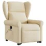 Silla de masaje reclinable de pie de tela color crema de , Sillones - Ref: Foro24-3303392, Precio: 301,05 €, Descuento: %