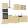 Mueble cocina Kalmar roble sonoma 7 pzas madera contrachapada de , Armarios de cocina - Ref: Foro24-3314754, Precio: 600,54 €...