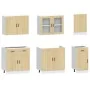 Mueble cocina Kalmar roble sonoma 7 pzas madera contrachapada de , Armarios de cocina - Ref: Foro24-3314754, Precio: 600,54 €...