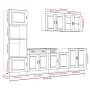 Mueble cocina Kalmar roble sonoma 7 pzas madera contrachapada de , Armarios de cocina - Ref: Foro24-3314754, Precio: 600,54 €...