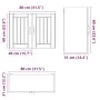 Armario de pared cocina Lucca madera contrachapada gris sonoma de , Armarios de cocina - Ref: Foro24-853833, Precio: 77,19 €,...