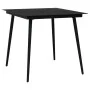 Juego de comedor de jardín 3 piezas ratán PVC negro de vidaXL, Conjuntos de jardín - Ref: Foro24-3060267, Precio: 222,45 €, D...