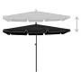 Gartenschirm mit schwarzem Mast 210x140 cm von vidaXL, Sonnenschirme - Ref: Foro24-315549, Preis: 44,89 €, Rabatt: %