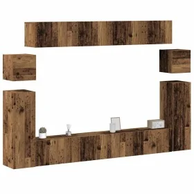 Conjunto de mueble de TV 8 piezas montado la pared madera vieja von , TV-Möbel - Ref: Foro24-3329147, Preis: 341,15 €, Rabatt: %