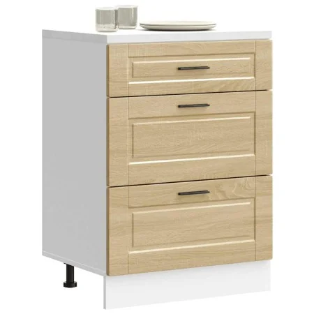 Mueble bajo de cocina porto roble sonoma madera reconstituida von , Küchenschränke - Ref: Foro24-854262, Preis: 111,07 €, Rab...