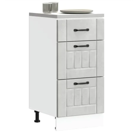 Mueble bajo de cocina Lucca madera contrachapada gris cemento de , Armarios de cocina - Ref: Foro24-854234, Precio: 88,96 €, ...