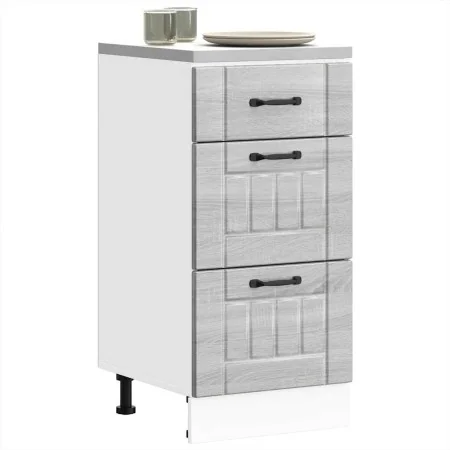 Mueble bajo de cocina Lucca madera contrachapada gris sonoma de , Armarios de cocina - Ref: Foro24-854236, Precio: 88,62 €, D...
