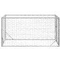 Perrera de exterior puerta acero galvanizado plateado 2x1x1 m by , Dog kennels - Ref: Foro24-4105410, Price: 87,62 €, Discoun...
