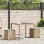 Taburetes de jardín con cojines 2 uds beige 40x40x43 cm von , Hocker für den Außenbereich - Ref: Foro24-4104042, Preis: 124,5...