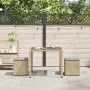 Taburetes de jardín con cojines 2 uds beige 40x40x43 cm von , Hocker für den Außenbereich - Ref: Foro24-4104042, Preis: 124,5...