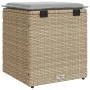 Taburetes de jardín con cojines 2 uds beige 40x40x43 cm von , Hocker für den Außenbereich - Ref: Foro24-4104042, Preis: 124,5...