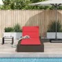 Tumbona con cojín flotante ratán sintético marrón von , Liegen - Ref: Foro24-4104208, Preis: 244,08 €, Rabatt: %