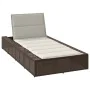 Tumbona con cojín flotante ratán sintético marrón von , Liegen - Ref: Foro24-4104203, Preis: 218,79 €, Rabatt: %