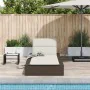 Tumbona con cojín flotante ratán sintético marrón von , Liegen - Ref: Foro24-4104203, Preis: 218,79 €, Rabatt: %