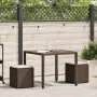 Taburetes de jardín con cojines 2 uds marrón 40x40x43 cm von , Hocker für den Außenbereich - Ref: Foro24-4104040, Preis: 124,...
