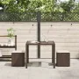 Taburetes de jardín con cojines 2 uds marrón 40x40x43 cm von , Hocker für den Außenbereich - Ref: Foro24-4104040, Preis: 124,...