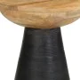 Mesa auxiliar madera maciza de mango negra Ø37x45 cm by , Side tables - Ref: Foro24-4017537, Price: 98,59 €, Discount: %