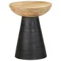 Mesa auxiliar madera maciza de mango negra Ø37x45 cm by , Side tables - Ref: Foro24-4017537, Price: 98,59 €, Discount: %